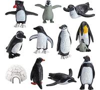 KATELUO Animaux Polaires, 11pcs Figurines Animaux Marins et Pingouin, pour la Décoration de la Maison, Noël et Gâteaux