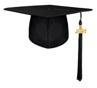 KATELUO Toque Diplome, Chapeau de Diplomé Unisexe, Chapeau d'Étudiant Docteur Baccalauréat, Graduation Cap Réglable, Chapeau Diplômé, Chapeau Bachelier pour Remise de Diplôme Université Lycée