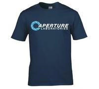 Katelyn Parable Portal Aperture Laboratories T Shirt Blue 3XL Color S