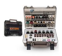Katerk Kit D'accessoires pour Outils Rotatifs, 420 PiÈCes, embouts Universels de 1/8", pour la DÉCoupe, le Ponçage, le Polissage, la Sculpture, le Meulage, L'affûtage Et le Perçage