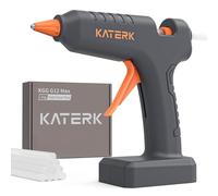 Katerk Pistolet à Colle Chaud Sans Fil, 12V Pistolet à Colle Chaude avec 10 Bâtons de Colle 11mm, Sans Gouttes, 2000mAh Batterie, Hot Glue Gun pour Bricolage, Art DIY et Réparations Maison