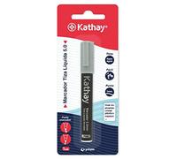 Kathay 86212675. Marqueur craie liquide, effaçable, argent, pointe 5 mm, encre à base d'eau, pointe réversible, parfait pour ardoises, verre, plastiques ou miroirs