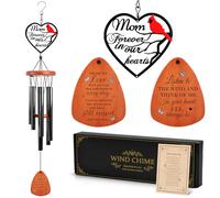 Kathfly Carillon éolien de condoléances pour la perte d'un être cher, carillon à vent commémoratif de 71,1 cm pour l'extérieur, carillon à vent cardinal pour deuil, condoléances, cadeau pour perte de