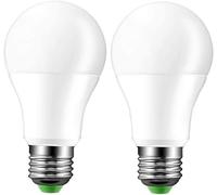 Kathlelxh-2 Pack 8W Cool White 5700K Led Dusk Sensor Light Bulb Campfire Auto Stop 1000Lm E27 Led Outdoor/Indoor Light Bulbs For Path, Garden, Patio[H1322]