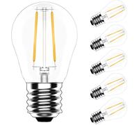 Kathlelxh-5 X E27 Led Filament Light Bulb 2 W Lamp G45 Warm White 2700 K Retro Bulb 200 Lm Equivalent To Halogen Lamp 20 W Ac220-240 V[H1082]