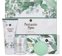 Kathlelxh-Coffret Cadeau 5 Pièces Botanic Spa Pour Femmes - Coffret De Bain Avec Bougie Parfumée, Savon, Crème Pour Les Mains, Beurre Corporel Et Bombe De Bain - Coffret Bien-Être Pour Fem[H1138]