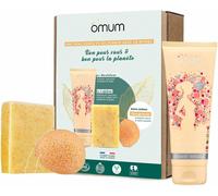 Kathlelxh-- Coffret Cadeau Peau Douce Et Eclatante 3 Soins Bio 1 Savon Cajoleur + 1 Lait Corps Bienfaiteur + 1 Éponge Konjac Vi Ma Bonne Fée - Naturel,France,Vegan,Compatible Grossesse Et [H886]
