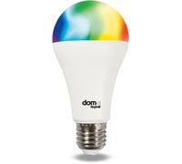 Kathlelxh-- E27 Alexa Smart Goccia 11W Rgb Cct Wifi Led Bulb, Compatible App, Color Adjustment And Warm/Cold Light, Voice Control For Google Assistant, 1 Unit, White[H824]