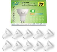 Kathlelxh-Gu10 Led Bulbs 4.9w Equivalent 80w, 790lm 4000k Neutral White, 120° Light Angle, Ener Efficiency Gu10 Bulb, Non-Dimmable, Pack Of 10[H1]