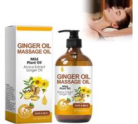 Kathlelxh-Huile De Gingembre, 100 Ml D'huile De Corp Au Gingembre Naturel, Huile Essentielle De Gingembre Pure Et Naturelle - Pour Le Mas Et Soulager Les Douleurs Musculaires[H410]
