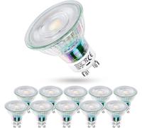 Kathlelxh-Pack Of 10 Gu10 Non-Dimmable Led Bulb, 6W Equivalent To 65W Halogen Lamp, Warm White 2700K 650Lm, 220-240V, Narrow Beam 38° - 2700K Warm White[H825]