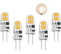 Kathlelxh-Pack Of 5 G4 12v Ac/Dc Natural White 4000k Led Bulbs, 160lm No Flicker, 1.5w Replaces 15w Halogen Bulbs, Small Fixed Base Led Bulbs For Kitchen Extractor Hood[H77]