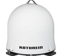 KATHREIN Cap 550M Plus - Antenne de Camping entièrement Automatique (Portable, légère, Utilisation Flexible, Faible encombrement, Streaming en Direct sur appareils Mobiles) - Blanc
