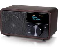 KATHREIN Dab+ 1 Mini - Radio Dab+ Portable avec Batterie - Bois Foncé | Jusqu'à 20 h d'autonomie, compact et puissant, streaming audio Bluetooth