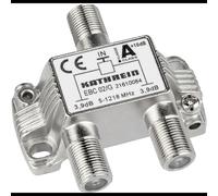 Kathrein EBC 02/G Diviseur de Câbles Argent 5-1218 MHz, Impédance 75 Ohm, Connecteurs F, Dimensions 52x50x25mm, Classe A, Réf: 21610084