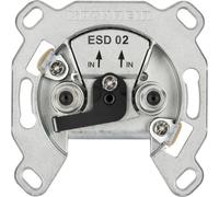 Kathrein ESD 02 Prise d'antenne SAT double avec raccordement Twin-Sat