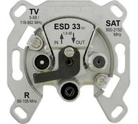 Kathrein ESD 33 Prise antenne BK, SAT, TV, FM encastré Prise de montage en boucle