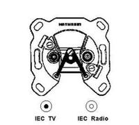 Kathrein ESD 52 à large bande de prise de coupleur directionnel pour les systèmes en boucle dans un système maison de famille par satellite connecteur IEC