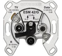 Kathrein ESM 42/G Prise antenne Data, TV, FM encastré Prise de montage en boucle