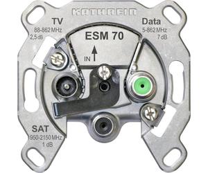 Kathrein ESM 70 Prise antenne SAT, TV, FM, Data encastré, à visser Prise boîte de jonction, Prise d'antenne