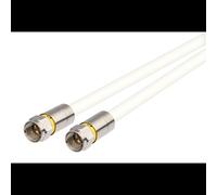 Kathrein ETF 300/S câble coaxial 0,3 m Type F vers Type F blanc référence 2040000011