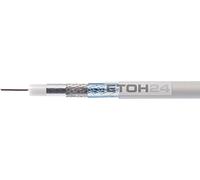 Kathrein LCD 111 câble coaxial - Câbles coaxiaux (1,13/6,9 mm, PVC, 100 m, Bobine jetable, 75 Ohm) Blanc