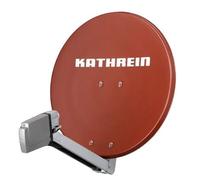 Kathrein Système satellite HD pour 2 ports avec Kathrein CAS 80 (75 cm) Rouge + LNB double - Pour HDTV 1080p, 3D, ultra HD, 4K