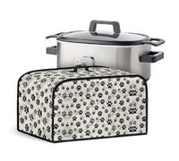 Kathyboom Housse portable pour mijoteuse avec poches latérales pour accessoires de cuisine - Housse anti-poussière durable pour la plupart des casseroles de 6 à 8 litres