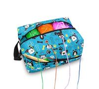 Kathyboom Sac à crochet durable pour tricot et crochet, accessoires de tricot, cadeaux pour mère et épouse, Jolis chiens., Fourre-tout