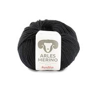 Katia Arles Laine mérinos Néro Couleur 68 Négro Sans mulesing de France pour tricot ou crochet