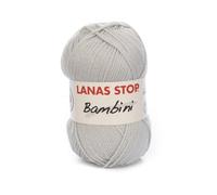 Katia Bambini Lanas Stop Pelote de laine, 50 g / env. 200 m - Gris Perla (501)