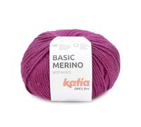 Katia Basic Mérinos en pelotes de 50 g et 120 mètres (102 - Magenta)