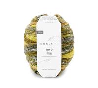 Katia Concept Hiro 202 Pelote de laine avec soie pour tricot ou crochet - Dégradé de couleurs - 150 g