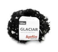 Katia GLACIAR Lot de 300 pelotes de 50 m Noir/blanc 100 g