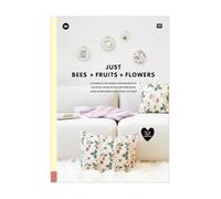 Katia - Just Bees + Fruits + Fleurs - Point de croix compté - Broderie - Kit de broderie - Pour adultes - Nature, Floral - Fleurs, Fruits, Abeilles - Non pliable