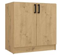 KATIA - meuble bas de cuisine chêne artisan - 80×82×45,5 cm