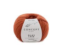 Katia Silky Lace - ConCEPT - Couleur : Naranja Quemada (175) - 50 g/env. 260 m de laine.
