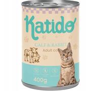 KATIDO Adult Cat Veal and Rabbit 400 g veau et lapin avec huile de saumon pour chats