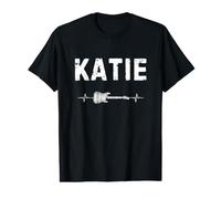 Katie Guitare Battement De Coeur Musique Guitariste T-Shirt Graphique avec Valeur
