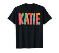 Katie Lettres colorées pour Coups de Pinceau T-Shirt Graphique avec Valeur