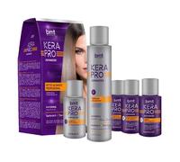 Kativa BMT Kerapro Advanced Kit de Lissage Professionnel - Traitement Lissant en 2 Étapes Sans Formol - Shampoing, Masque, Sérum - Résultats jusqu'à 12 Semaines
