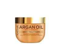 KATIVA Masque Capillaire Argan Oil Cheveux à l’Huile d’Olive & Peptides | Réparation Intense, Protection & Force | Cheveux Affaiblis | Soin Nourrissant | 300 ml