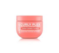 KATIVA Curly Plex Après-Shampooing & Masque Cheveux Bouclés 350 ml - Démêle, Définit & Répare - Anti-Frisottis - Nano-Bond Complex, Beurre de Karité & Graines de Lin - Vegan