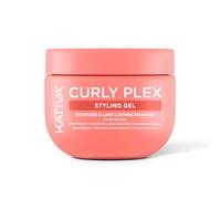 KATIVA Curly Plex Gel Fixateur Boucles - Définition & Tenue Longue Durée, - Anti-Frisottis, Brillance - Nano-Bond Complex, Beurre de Karité & Graines de Lin 300ml - Vegan