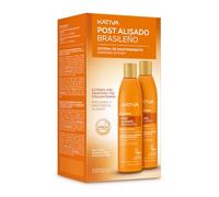 KATIVA Lot 2 Soins Lissage Brésilien - Shampooing + Après-Shampooing - Kératine Végétale & Acide Hyaluronique - Hydratation, Réparation, Anti-Frisottis - Jusqu’à 18 Semaines