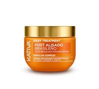KATIVA Masque Post Lissage Keraliss Complex 300 ml - Soin Profond pour Cheveux Lissés - Prolonge le Lissage - Anti-Frisottis, Hydratation & Brillance - Sans Sel, Sans Sulfates, Vegan