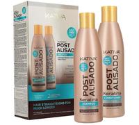 Kativa Post Alisado Kit Pour Cheveux Lissage Bresilien Shampooing Et Apres-Shampooing Sans Sel 250 Ml