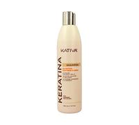Kativa Shampooing nutritionnel à la kératine 355 ml | Reconstruction, douceur et brillance | Sans sel, sulfate ou parabène | avec kératine hydrolysée et céramides | Cheveux abîmés