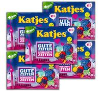Katjes GZSZ Lot de 5 gommes aux fruits avec sucre moussant 175 g