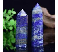 KatLin Tour d'ornements en Lazurite Naturelle, 1 pièce, décoration de Salle, décoration de Maison, Pointe de Cristal de guérison, Baguette de Sorcellerie, Cadeau DIY Ornements
